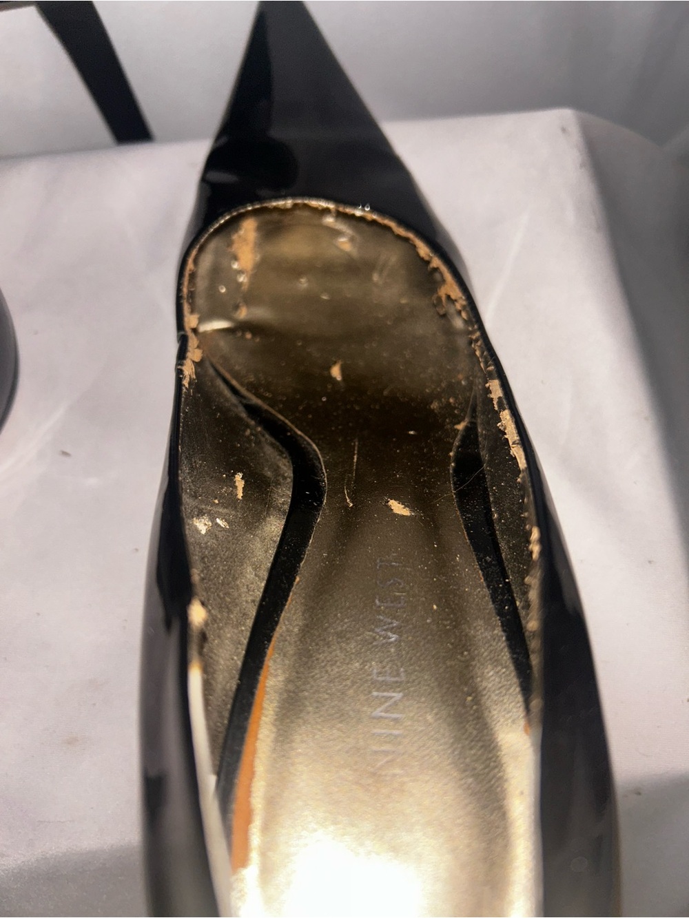 Nine West Black Patent Pointed-Toe Pumps - Picture 8 of 8